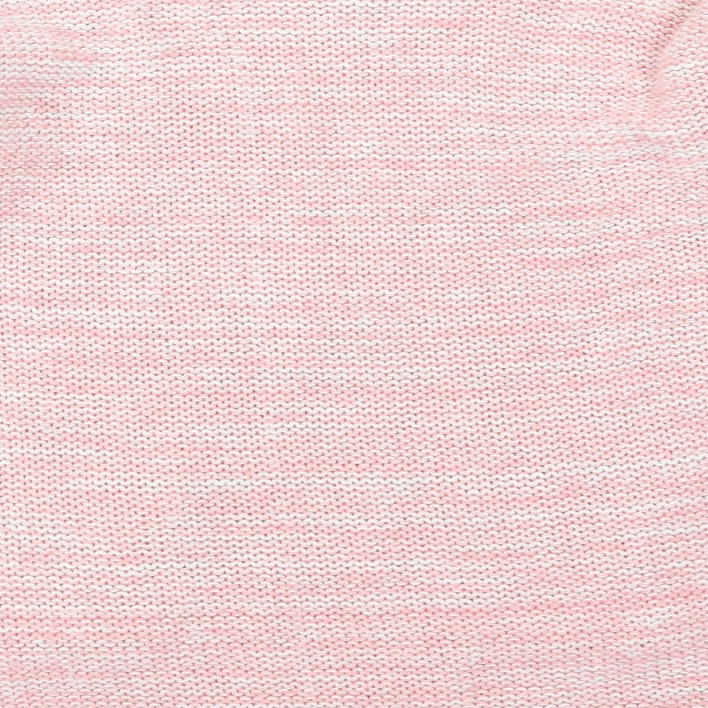 Miss London Womens Pink  Knit Pullover Jumper Size M