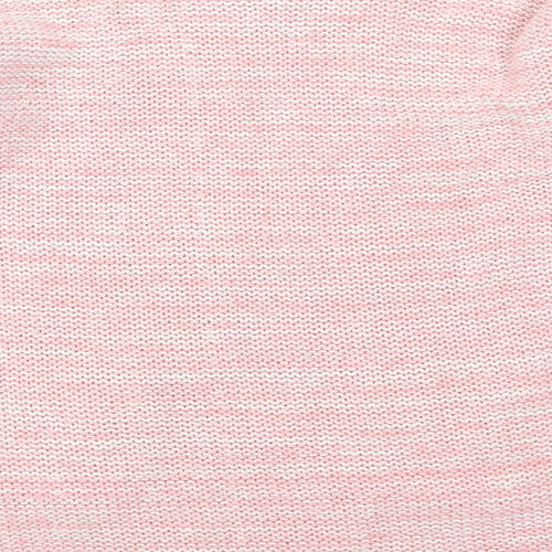 Miss London Womens Pink  Knit Pullover Jumper Size M