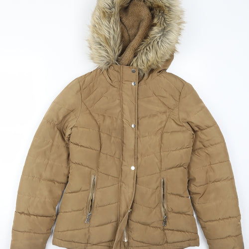 F&F Womens Brown   Parka Coat Size 6
