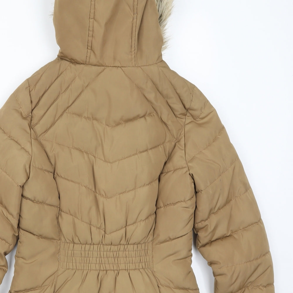 F&F Womens Brown   Parka Coat Size 6