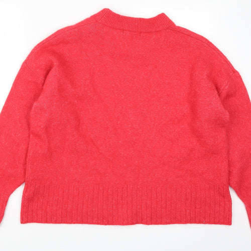 Marks and Spencer Womens Red   Pullover Jumper Size 18