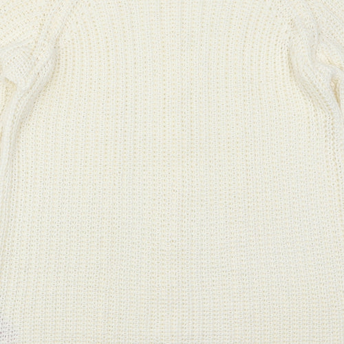 Peacocks Womens Ivory  Knit Pullover Jumper Size 12