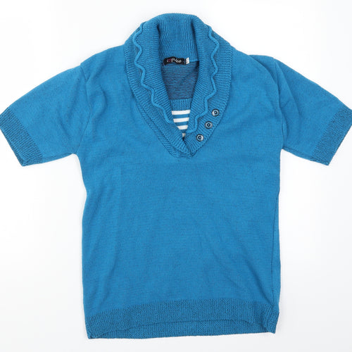 Pulse Womens Blue   Pullover Jumper Size S