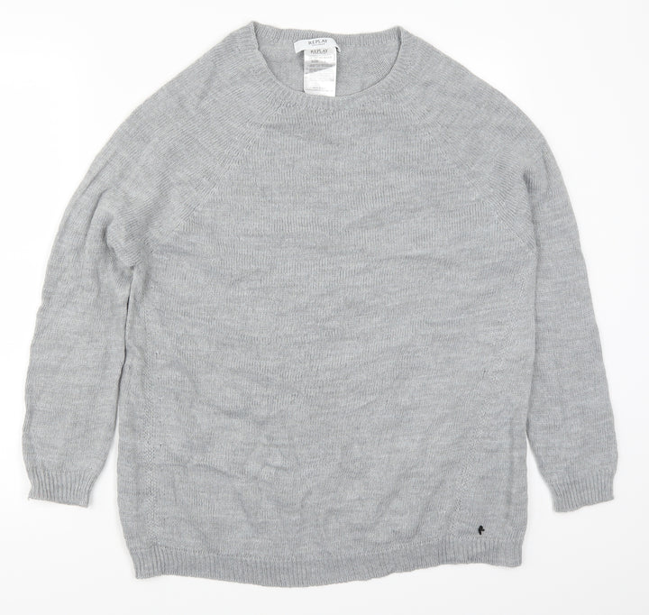 Replay Womens Grey   Pullover Jumper Size L