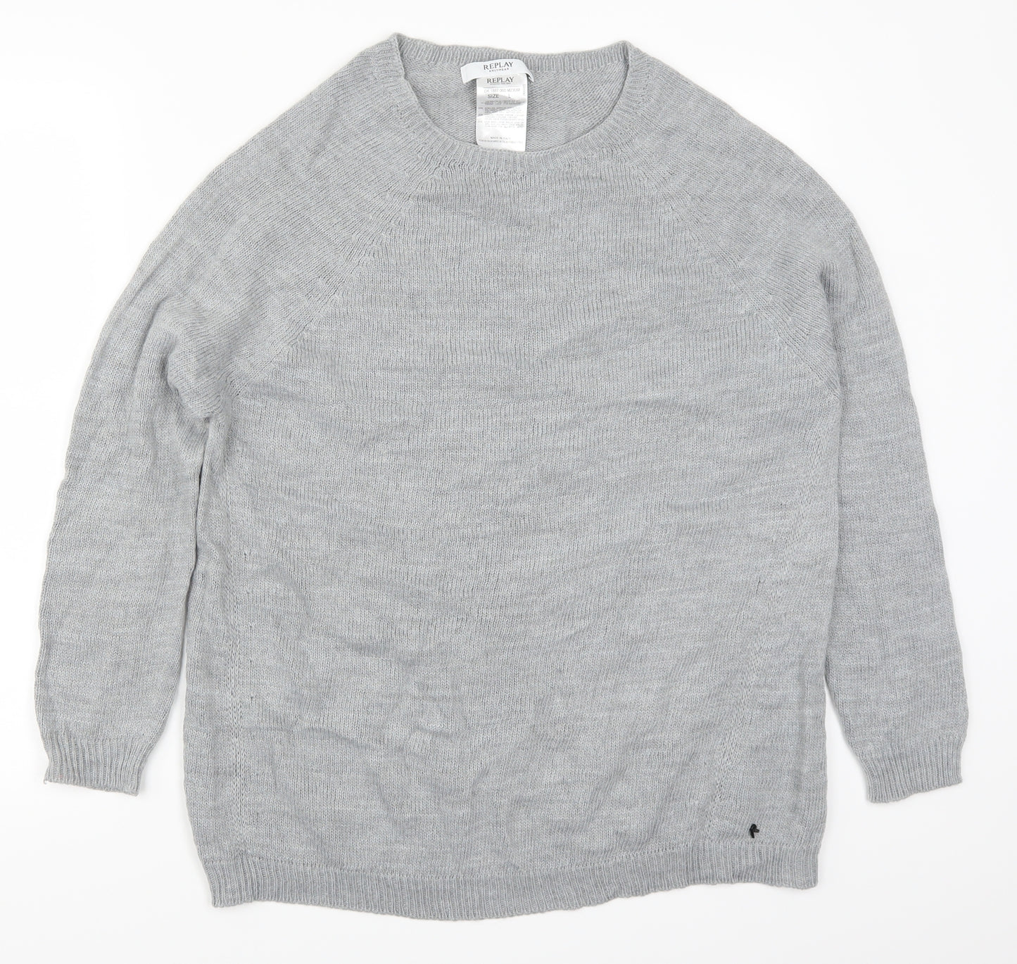 Replay Womens Grey   Pullover Jumper Size L