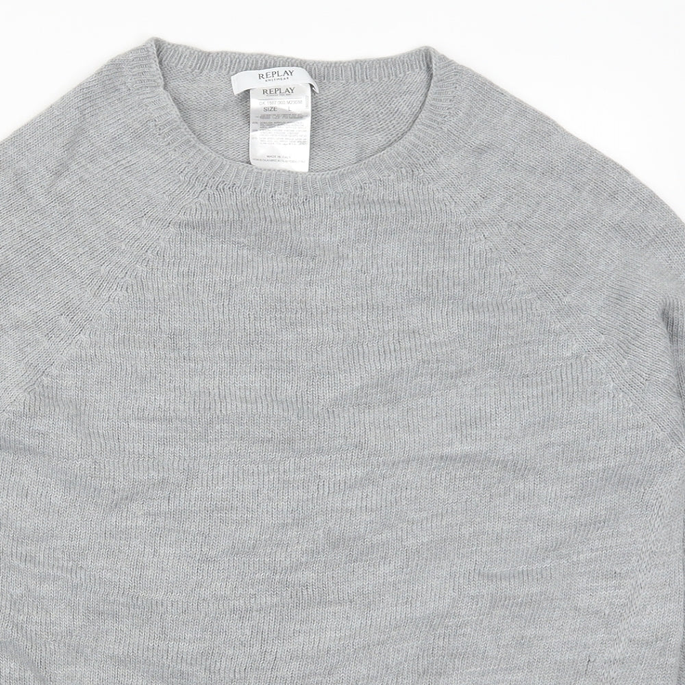 Replay Womens Grey   Pullover Jumper Size L