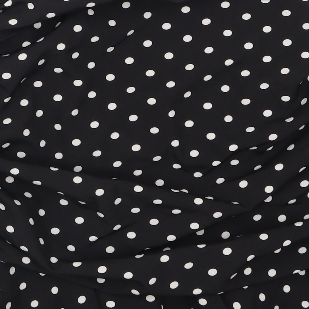 New Look Womens Black Polka Dot  Mini Skirt Size 10