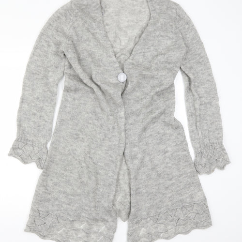 Coccole Womens Grey   Cardigan Jumper Size L