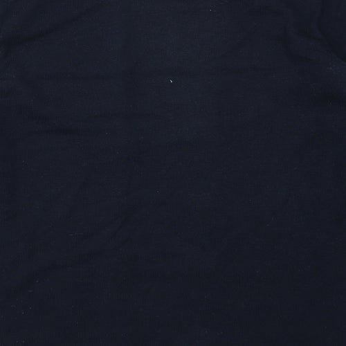 Classics Womens Blue Geometric  Pullover Jumper Size S
