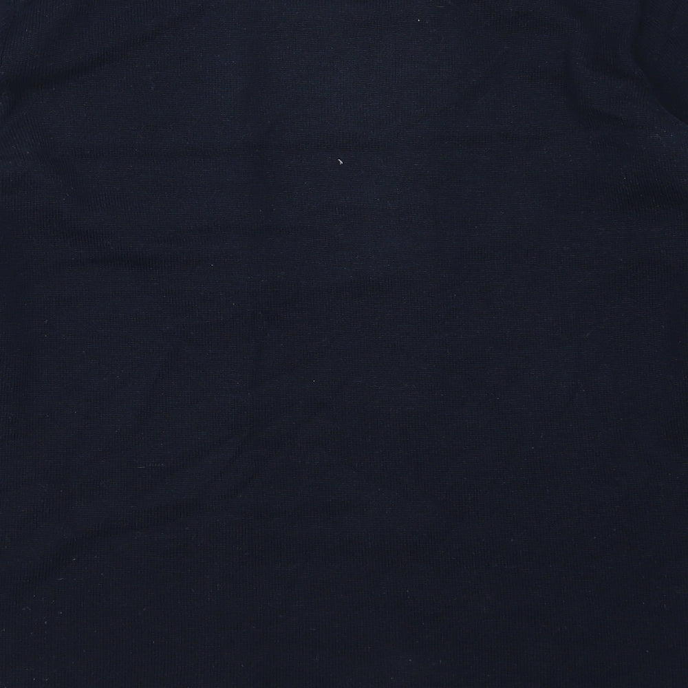 Classics Womens Blue Geometric  Pullover Jumper Size S
