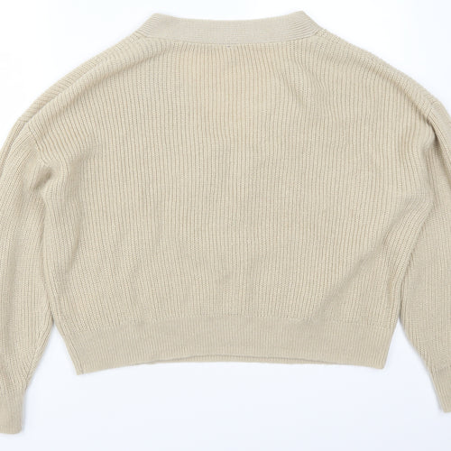 H&M Womens Beige   Pullover Jumper Size L