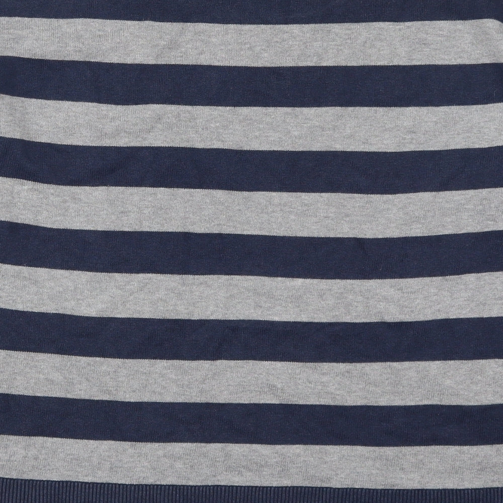 Barbour Womens Blue Striped  Pullover Jumper Size 10