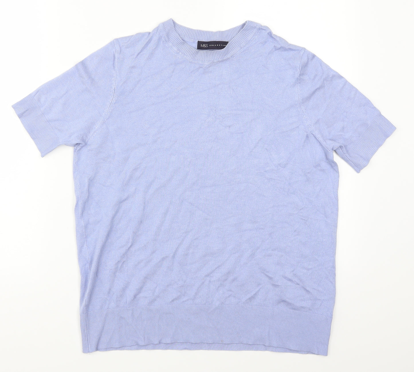 Marks and Spencer Womens Blue   Basic T-Shirt Size 12