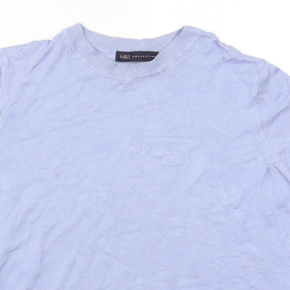 Marks and Spencer Womens Blue   Basic T-Shirt Size 12