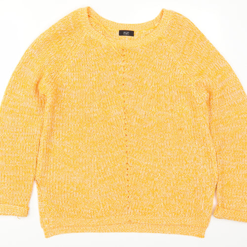 F&F Womens Orange   Pullover Jumper Size 14