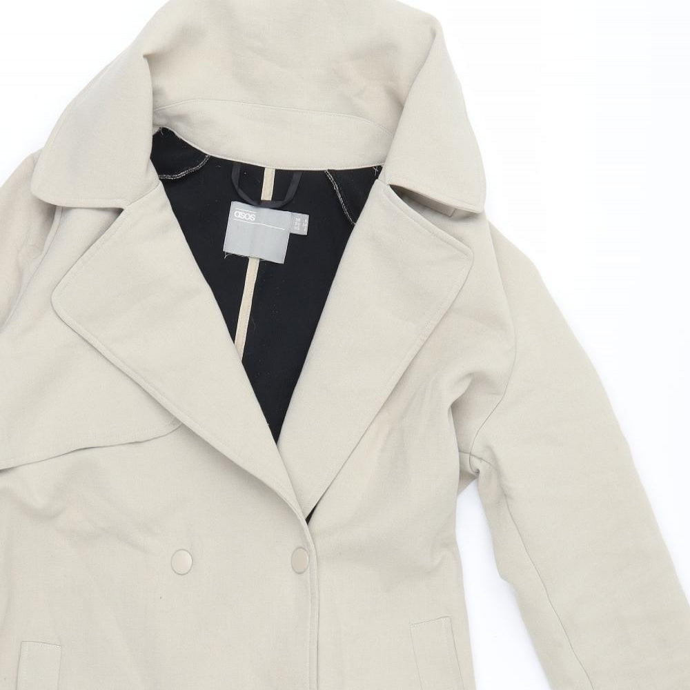 ASOS Womens Beige   Pea Coat Coat Size 6