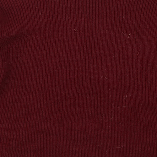 SheIn Womens Red  Knit Pullover Jumper Size L