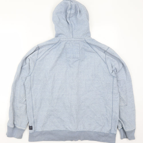 Marks and Spencer Mens Blue   Full Zip Hoodie Size L