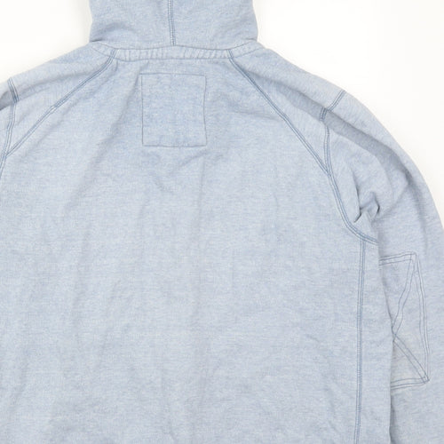 Marks and Spencer Mens Blue   Full Zip Hoodie Size L
