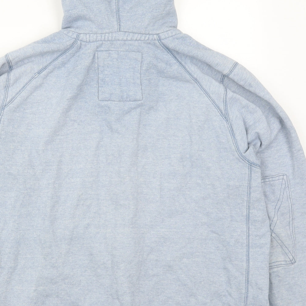 Marks and Spencer Mens Blue   Full Zip Hoodie Size L