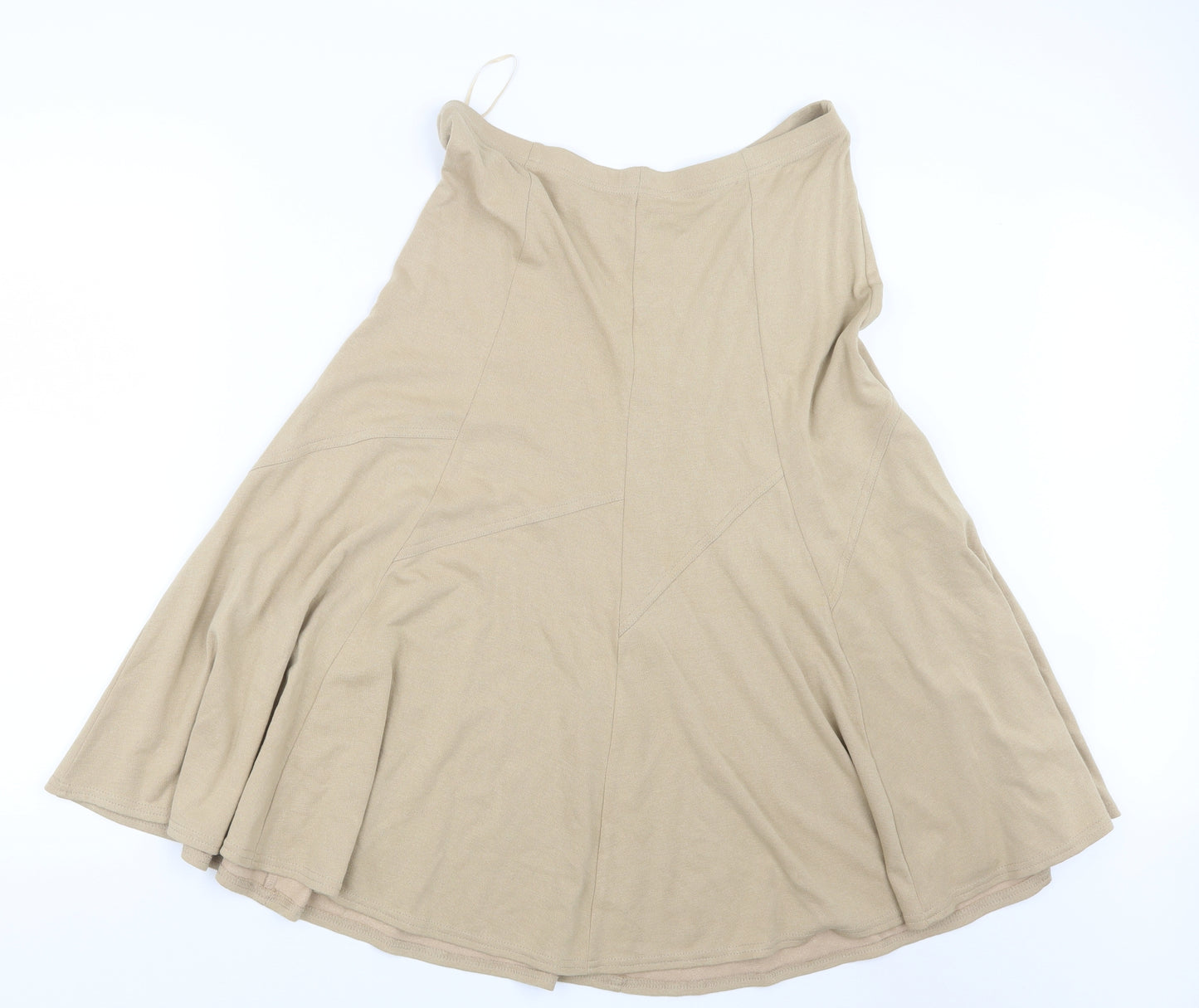 Heather Valley Womens Beige   A-Line Skirt Size 14