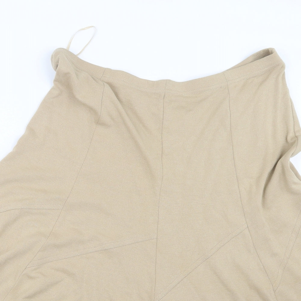 Heather Valley Womens Beige   A-Line Skirt Size 14