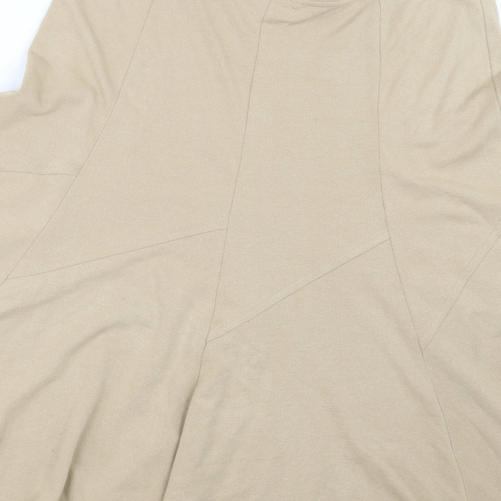 Heather Valley Womens Beige   A-Line Skirt Size 14