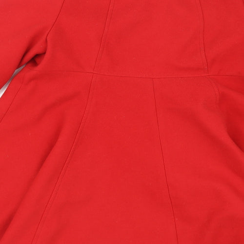 F&F Womens Red   Pea Coat Coat Size 12