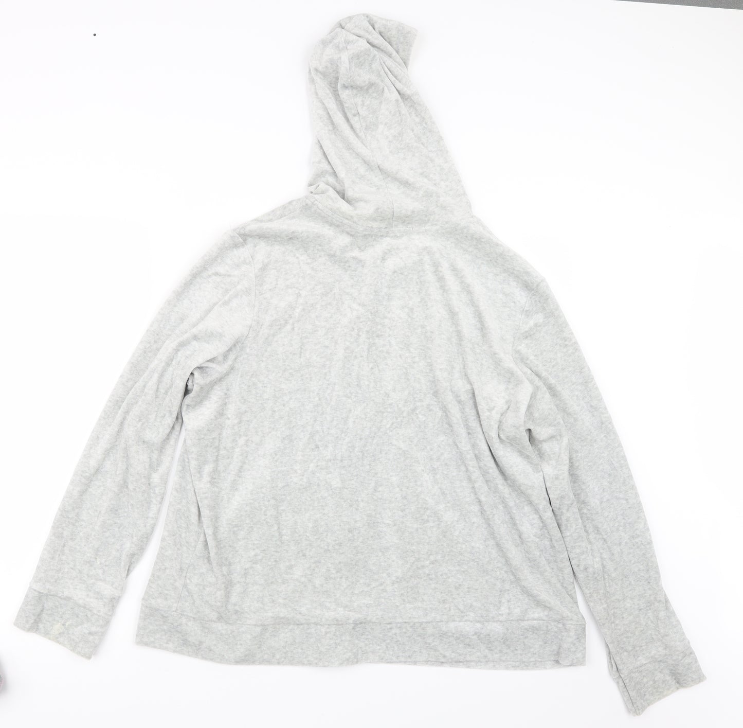 Marks and Spencer Womens Grey   Full Zip Hoodie Size 22