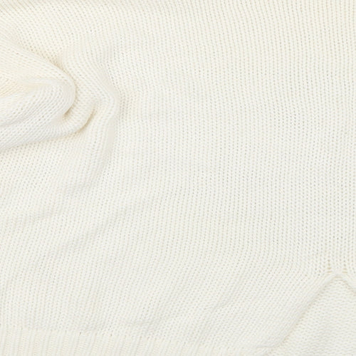 Topshop Womens Ivory  Knit Pullover Jumper Size 12
