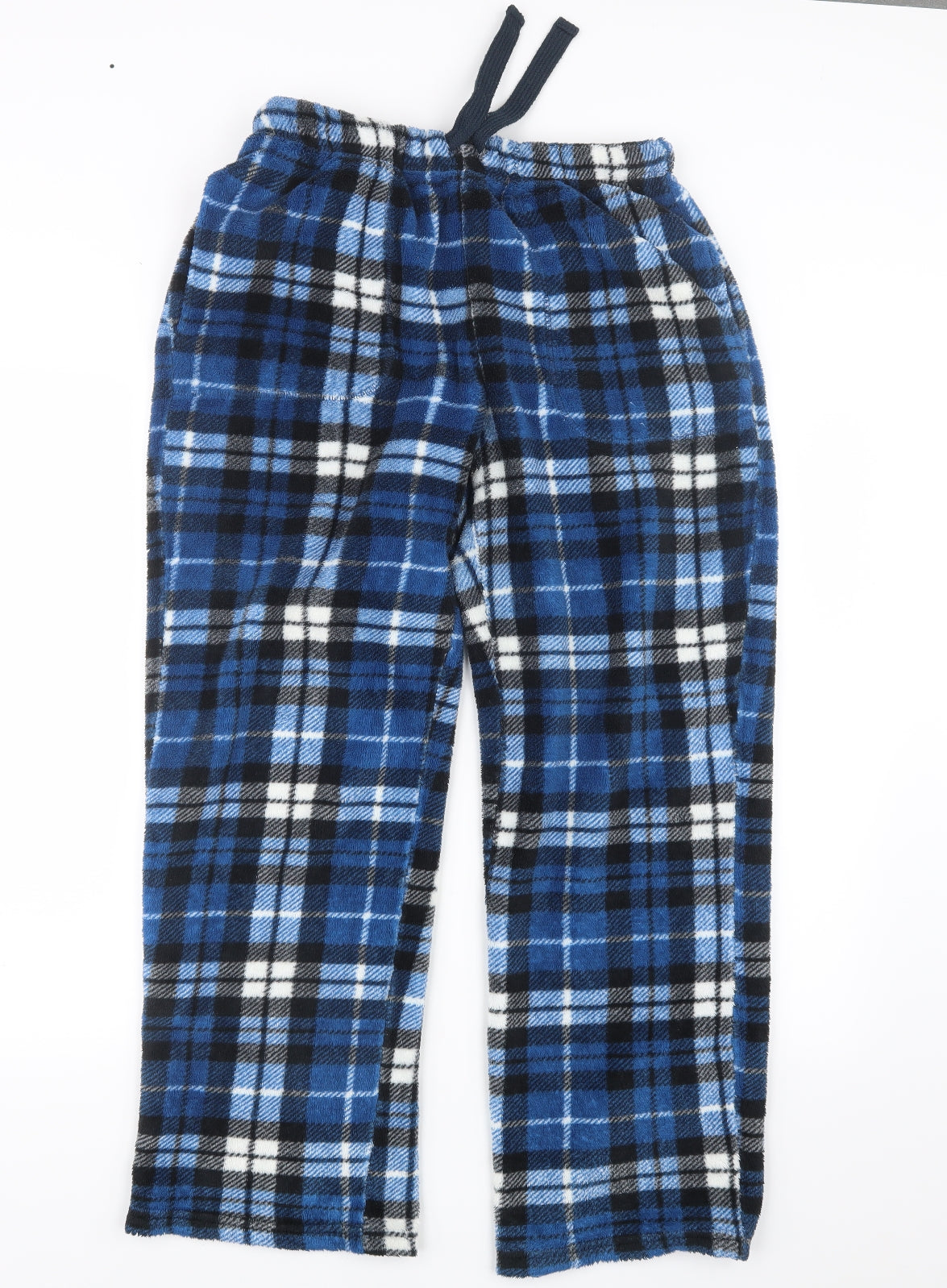 Matalan Mens Blue Check   Pyjama Pants Size S