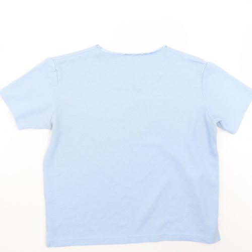 JDV Womens Blue  Knit Pullover Jumper Size 10