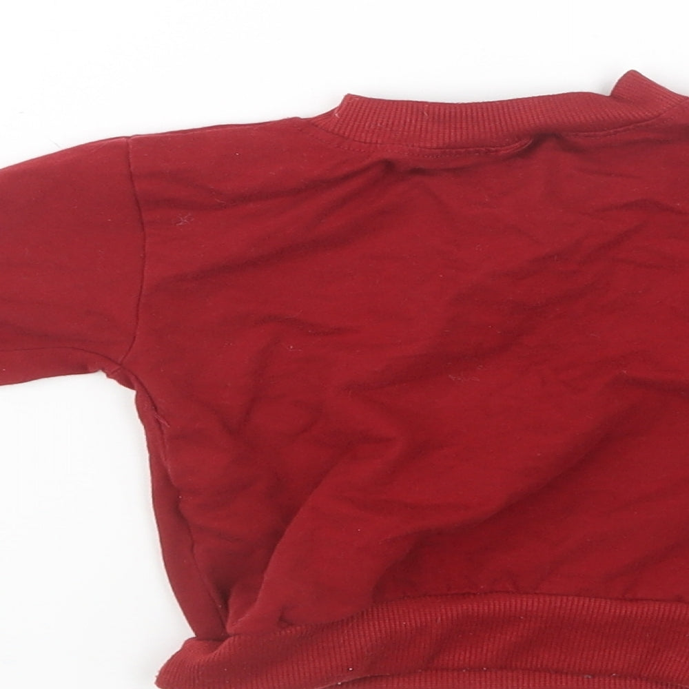 SheIn Boys Red   Pullover Jumper Size 18-24 Months