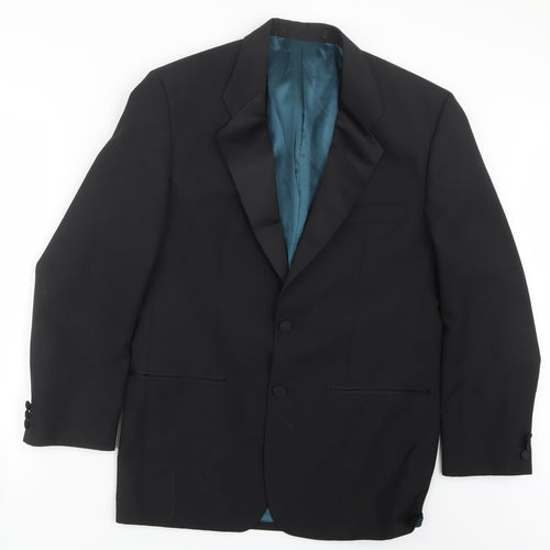 Preworn Mens Black   Jacket Suit Jacket Size 38