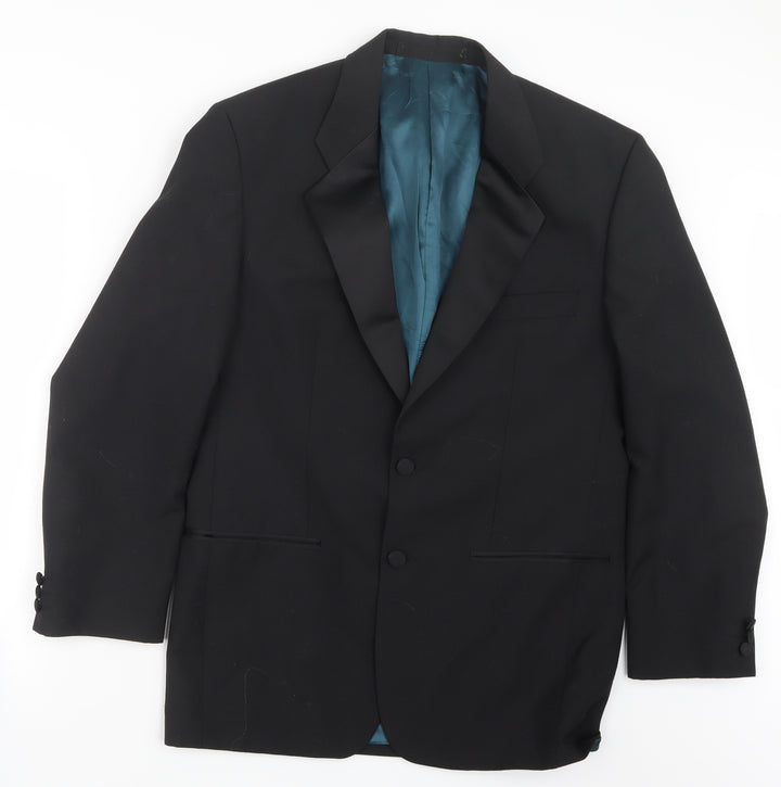 Preworn Mens Black   Jacket Suit Jacket Size 38