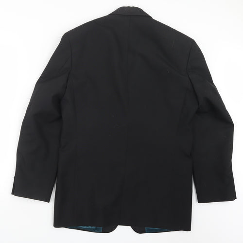 Preworn Mens Black   Jacket Suit Jacket Size 38