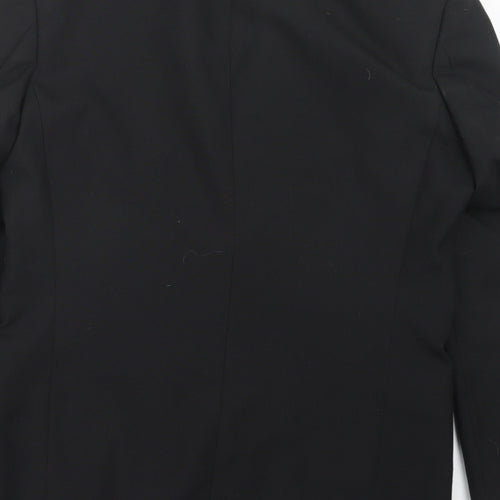 Preworn Mens Black   Jacket Suit Jacket Size 38