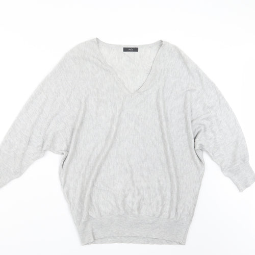 M&Co Womens Grey  Knit Pullover Jumper Size 8