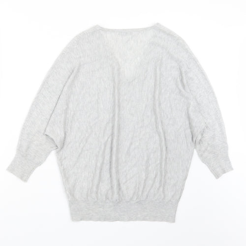 M&Co Womens Grey  Knit Pullover Jumper Size 8