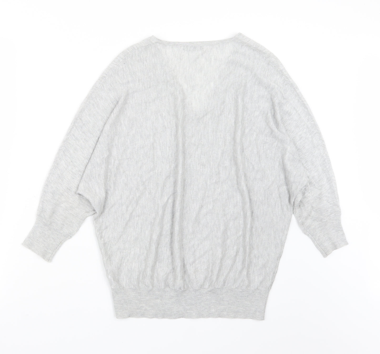 M&Co Womens Grey  Knit Pullover Jumper Size 8