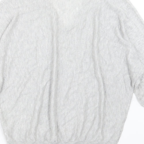 M&Co Womens Grey  Knit Pullover Jumper Size 8