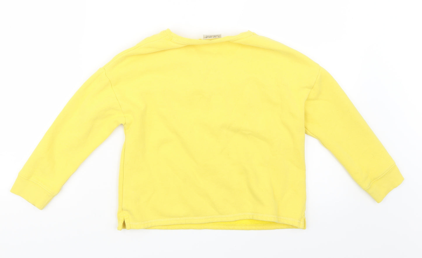 NEXT Girls Yellow   Pullover Jumper Size 7 Years
