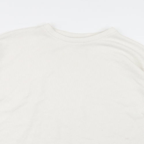 Primark Womens White  Knit Pullover Jumper Size 12