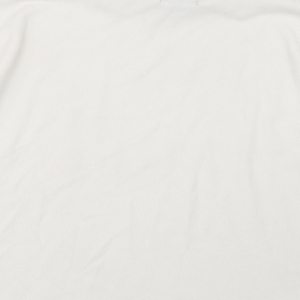 Primark Womens White  Knit Pullover Jumper Size 12