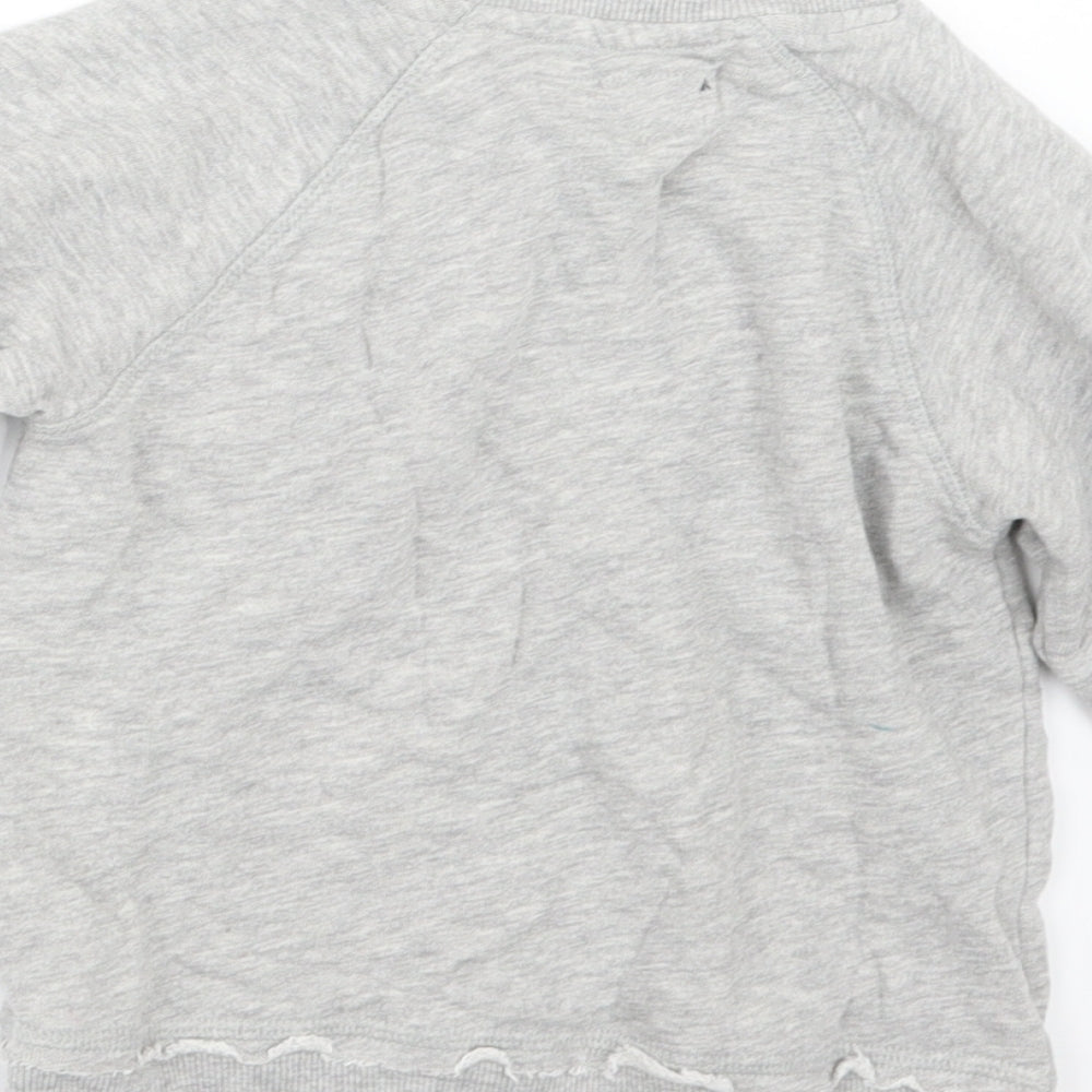 NEXT Girls Grey   Pullover Jumper Size 4-5 Years