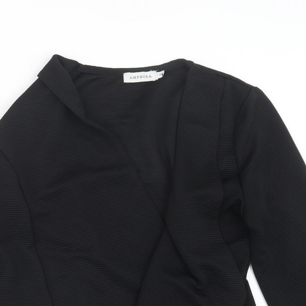 Amphora Womens Black   Jacket  Size 12