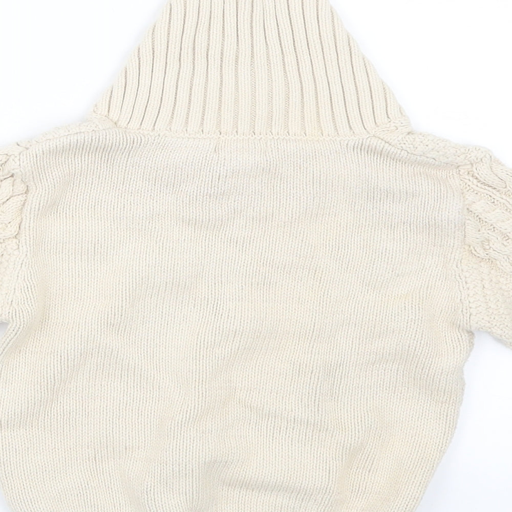 Monsoon Boys Beige  Knit Pullover Jumper Size 3-4 Years