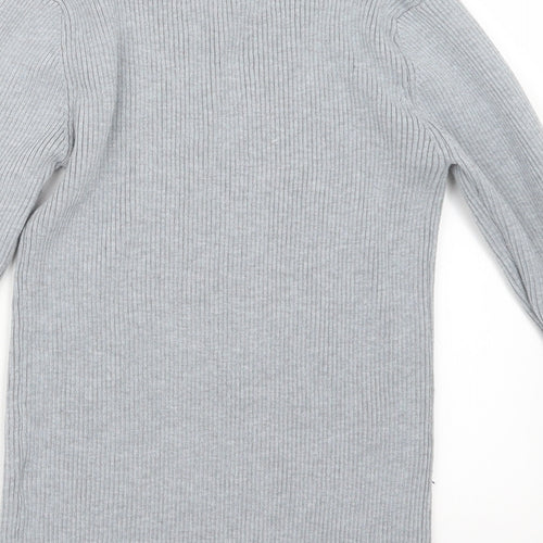 In Vogue Womens Grey  Knit Pullover Jumper Size M