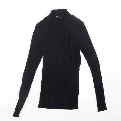 Primark Womens Black  Knit Pullover Jumper Size 10