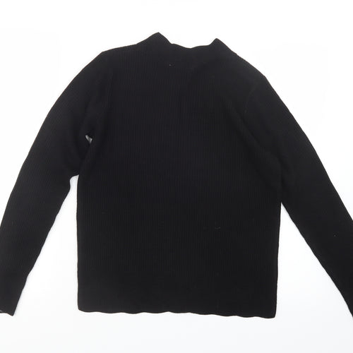 TU Womens Black  Knit Pullover Jumper Size 10